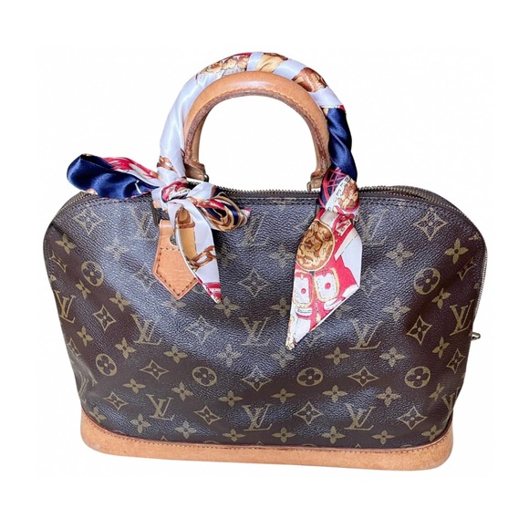 Authentic Louis Vuitton Alma Leather Handbag, Satchel, Brown Monogram - Picture 1 of 12